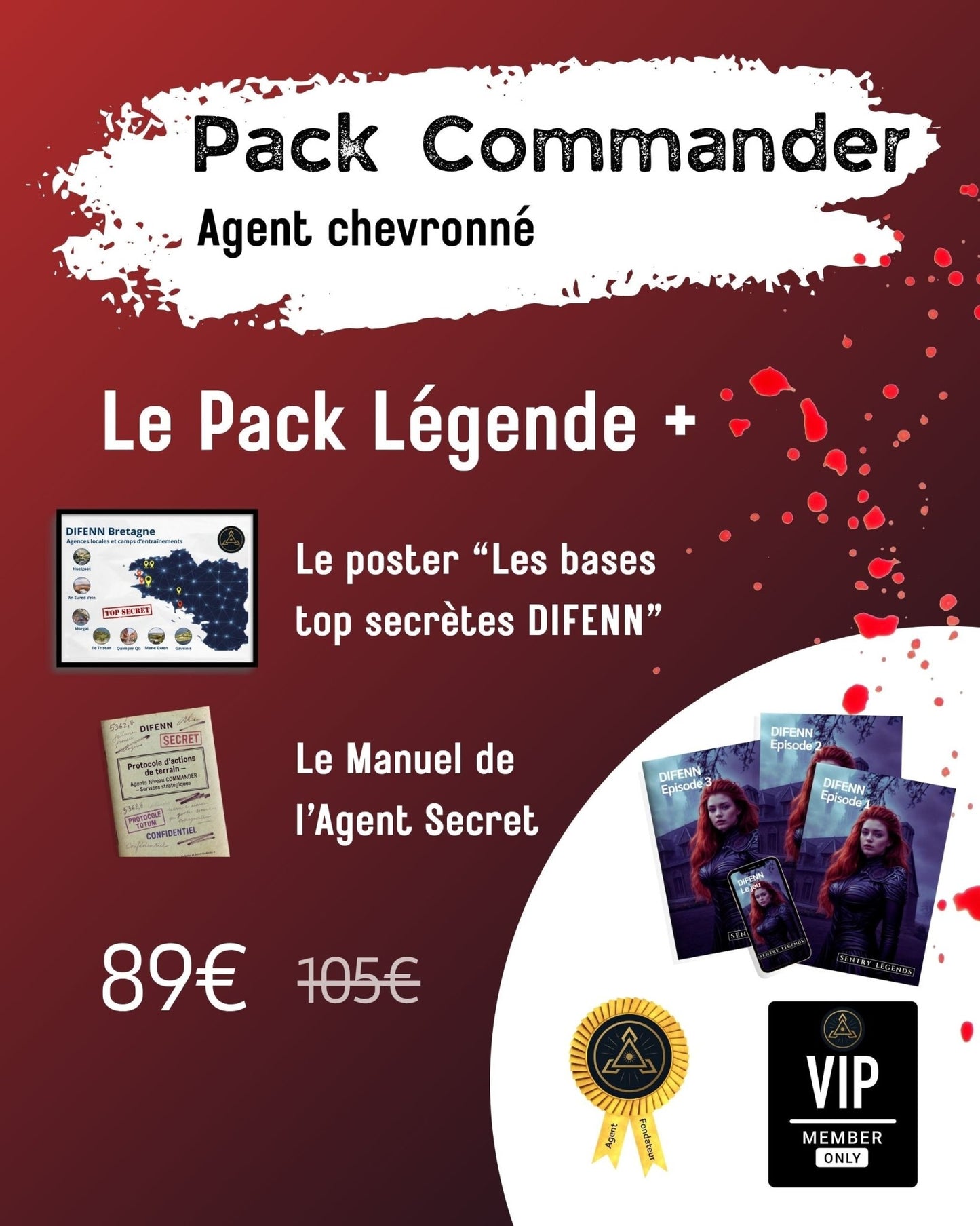 PACK COMMANDER - Agent chevronné - Sentry Legends