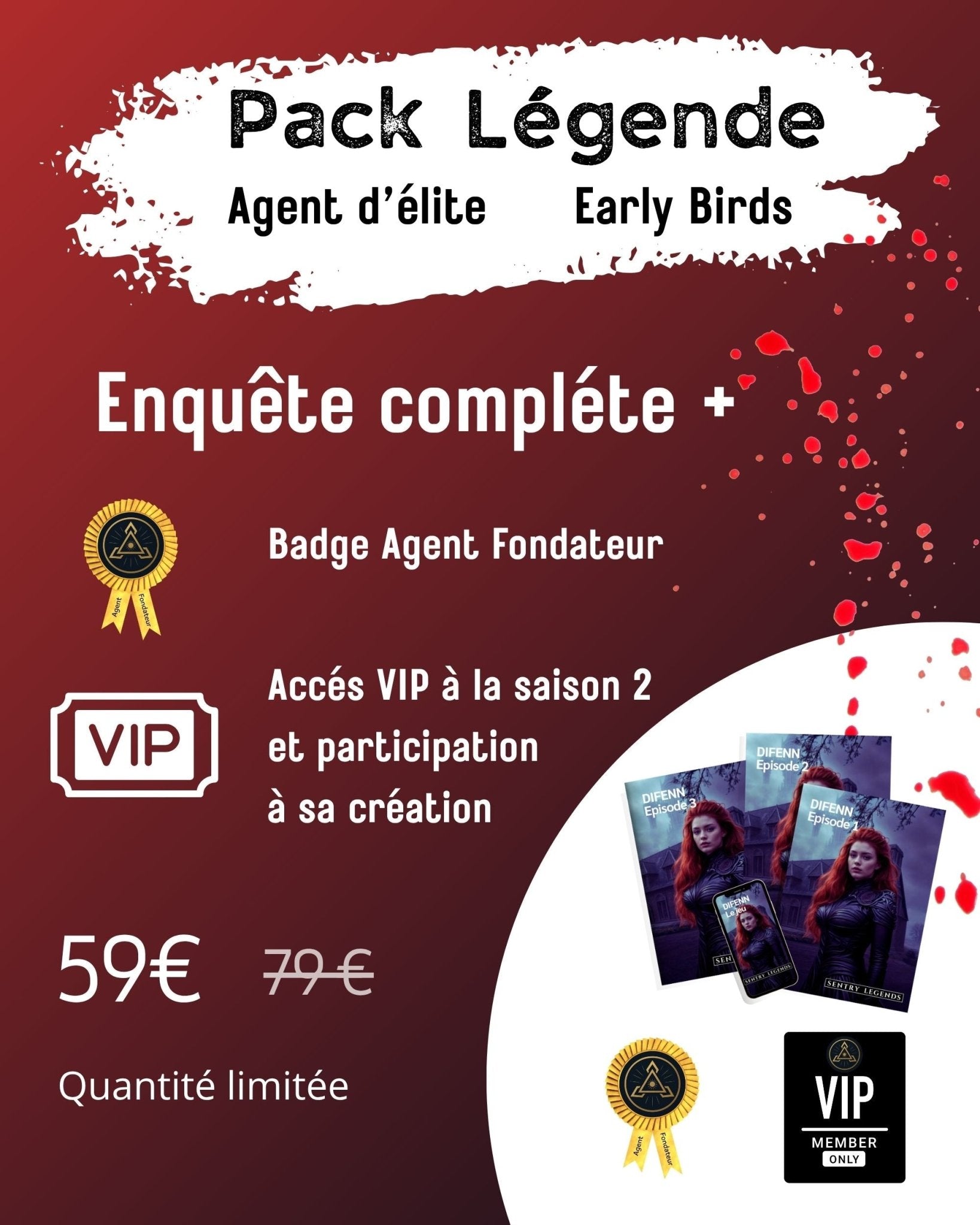 PACK LEGENDE Early Birds - Agent d'élite - Sentry Legends